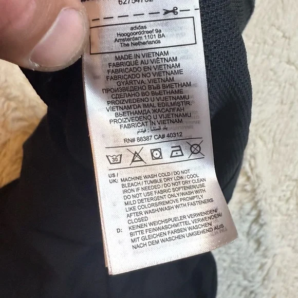 Adidas men’s charcoal Long Sleeve 1/4 zip XL - Picture 5 of 7